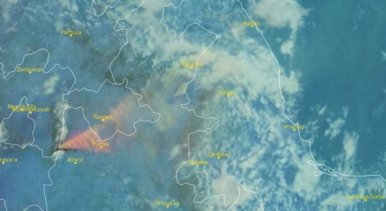 La ceniza del volcán Popocatépetl podría alcanzar Veracruz