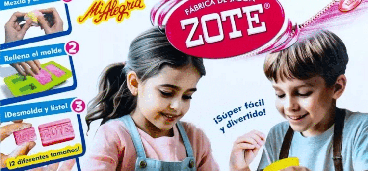 Juguetes «Mi Alegría» saca a la venta fábrica para hacer mini jabón Zote