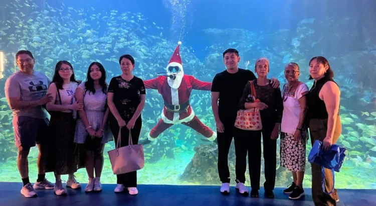 Santa Claus llegó al Aquarium de Veracruz