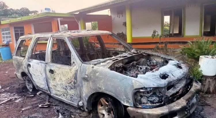 Queman camioneta de candidato a la alcaldía de Jilotepec, Veracruz