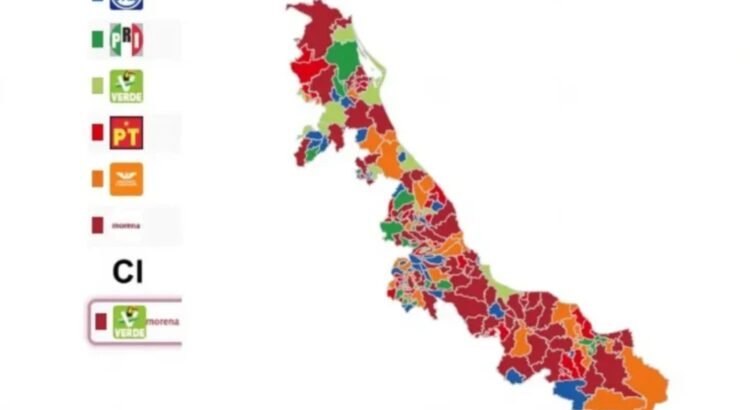 Electores frenan a Morena, Veracruz se pinta multicolor