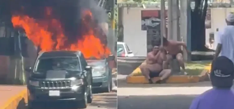 Pobladores de Tezonapa incendian vehículos y retienen a agentes por presuntas extorsiones