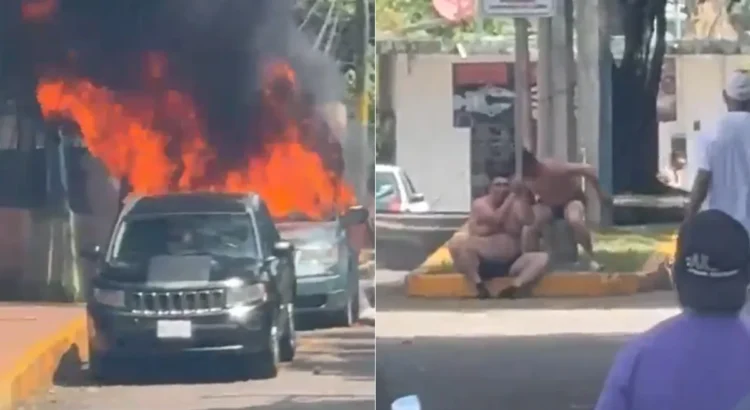 Pobladores de Tezonapa incendian vehículos y retienen a agentes por presuntas extorsiones