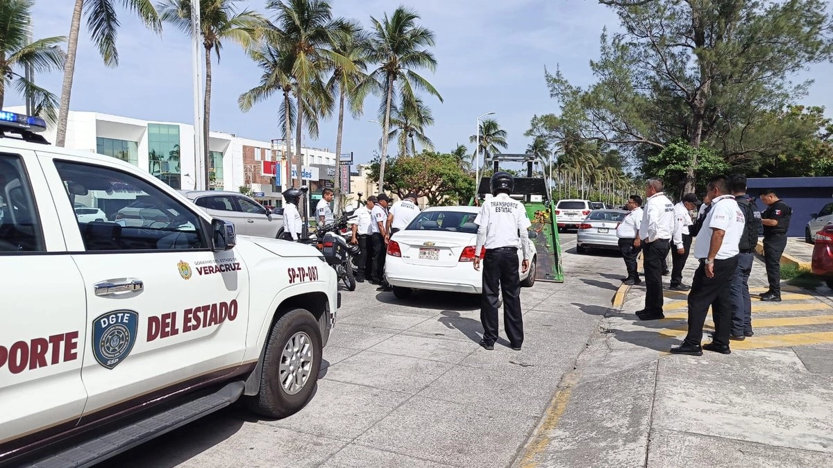 En operativo sorpresa, gobierno de Veracruz retiene unidades de Uber e InDrive
