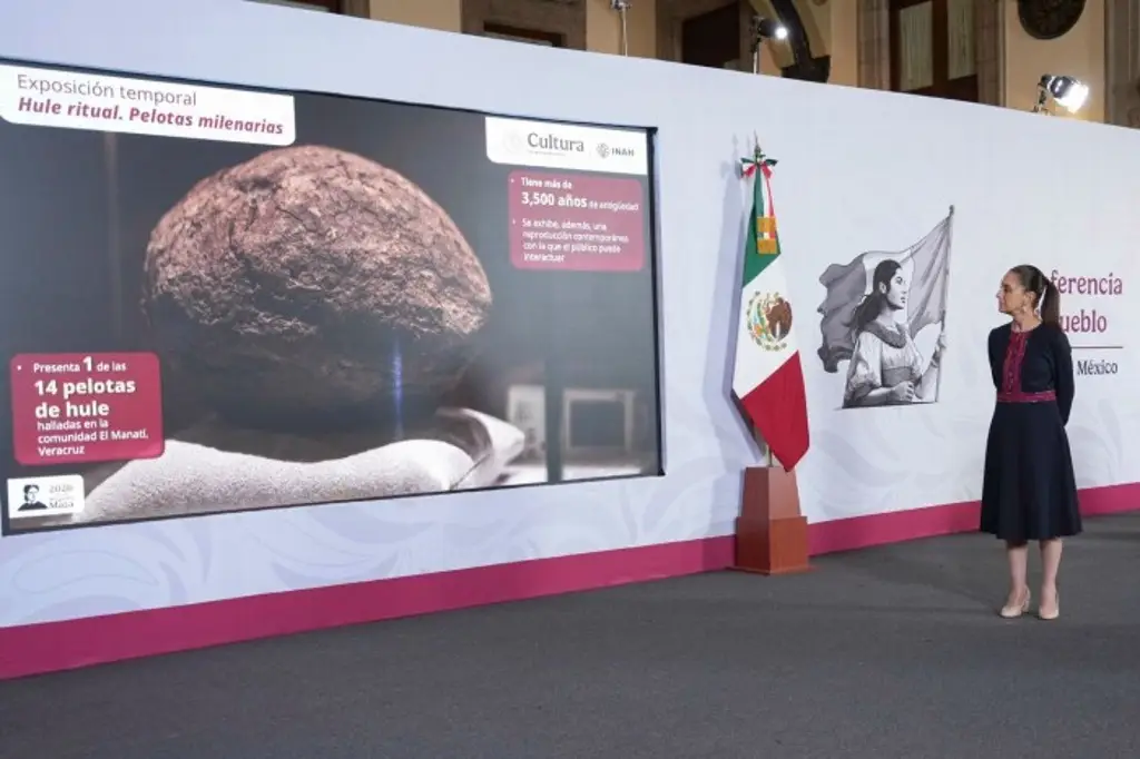 Pelota de hule de 3 mil 500 años es hallada en Veracruz